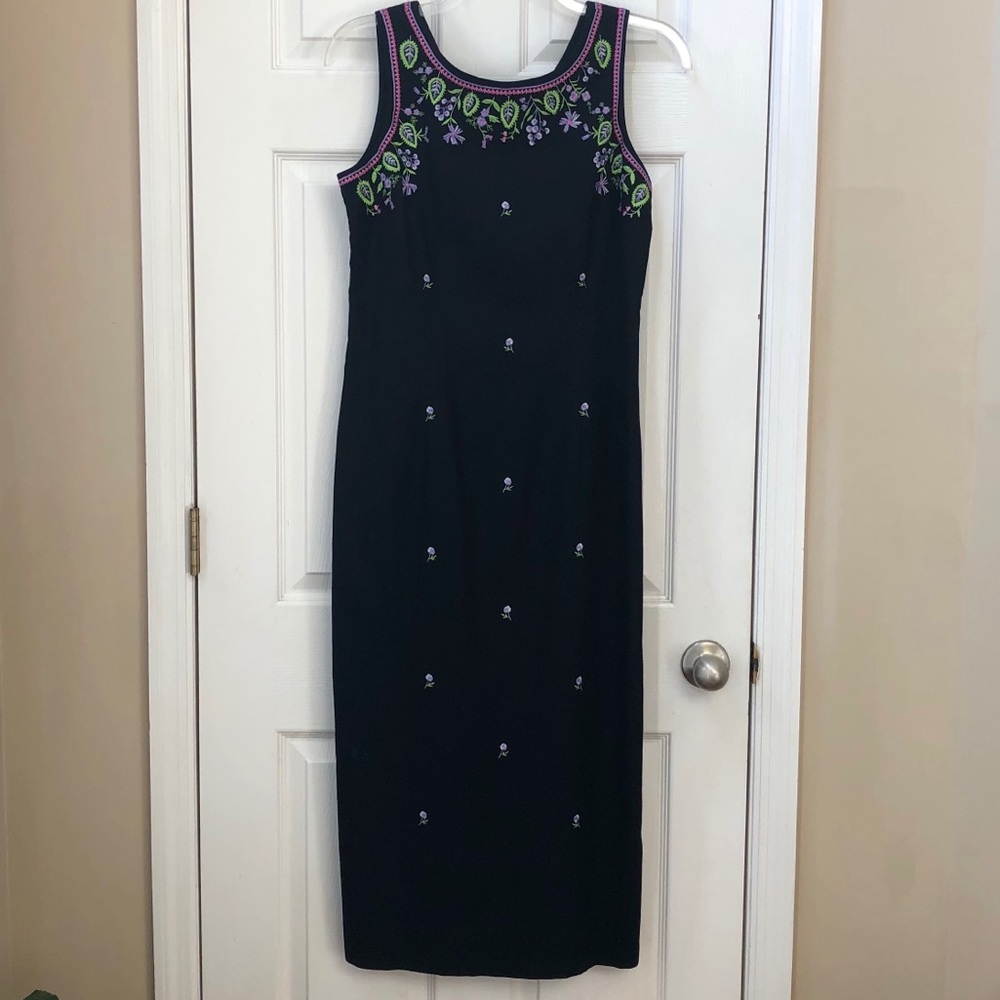 NWOT Ultra Dress Long Black Sleeveless Dress Sz 12